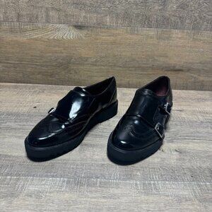 Franco Sarto Chance Black Patent Loafer Women's Size 7
